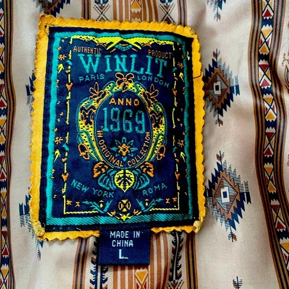 VINTAGE Men’s Winlit Suede Fringe Jacket - Picture 5 of 10